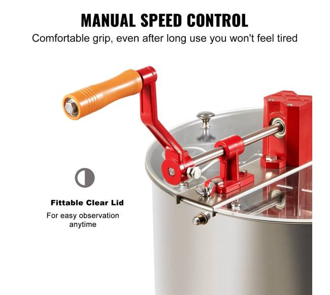 Rankinė medaus sukimo mašina, 24 rėmų5