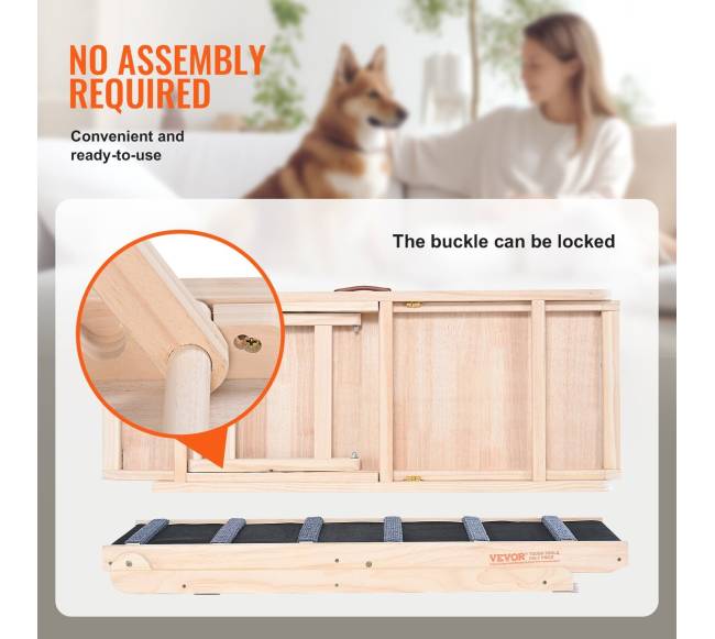 Vyriamas medinis rampas šunims ir katėms5