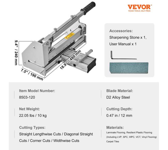 Grindų pjovimo mašina 330 mm vinilui, laminatui6
