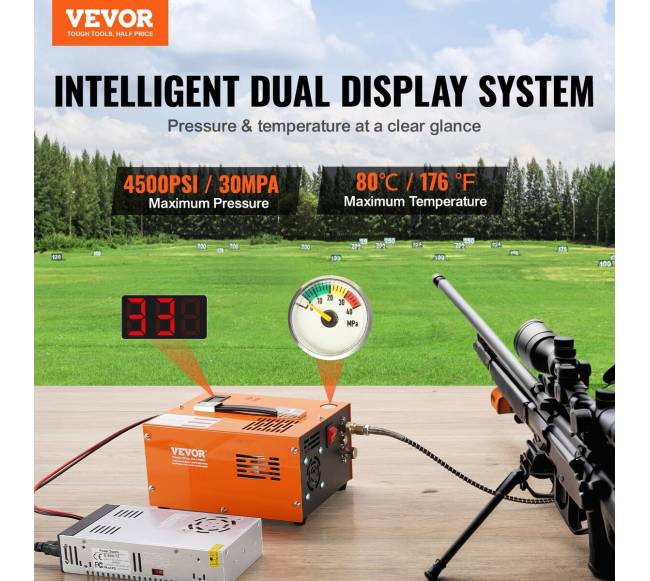 PCP oro kompresorius 4500 PSI išorinis keitiklis1