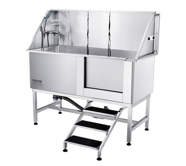 Nerūdijančio plieno šunų maudymo stotelė0