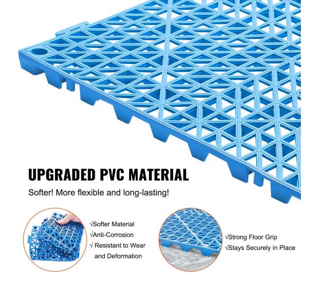 Modulinės tarpusavyje sujungiančios drenažo kilimėliai, mėlyni2