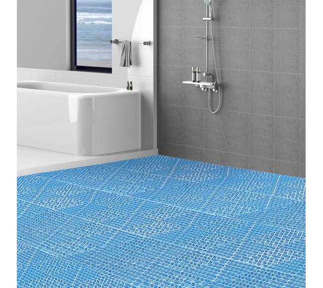 Modulinės tarpusavyje sujungiančios drenažo kilimėliai, mėlyni7