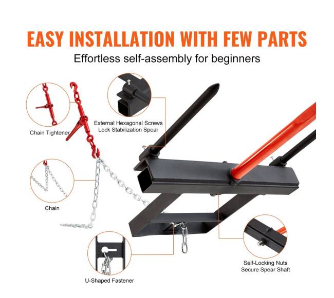 Šieno šakė 99 cm traktoriui4