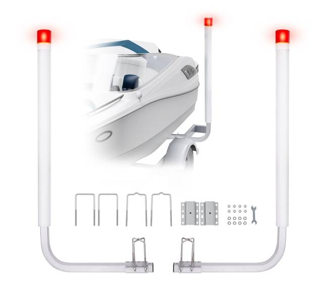 Laivų priekabos vedlys su LED šviesomis0