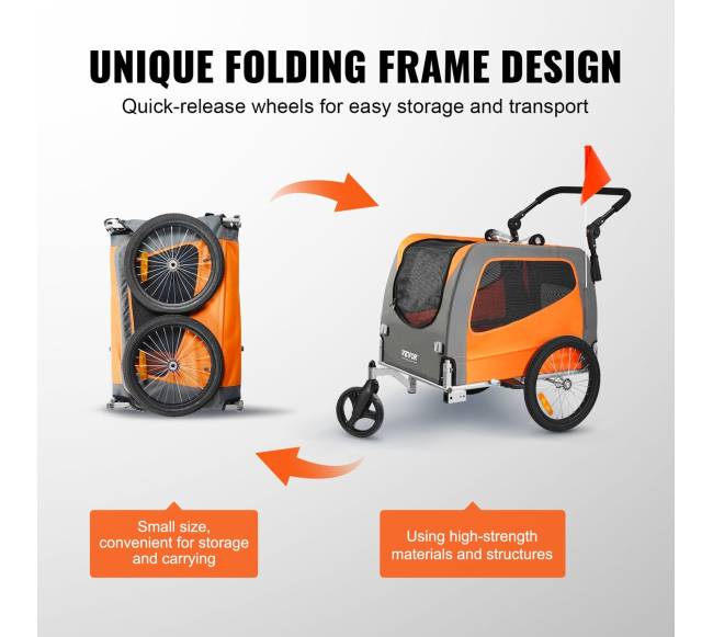 Šunų dviračio priekaba, iki 30 kg5