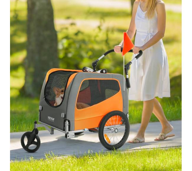 Šunų dviračio priekaba, iki 30 kg7