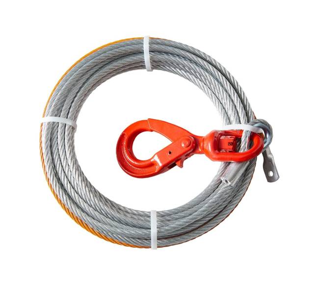 Cinkuoto plieno gervės lynas 9,5 mm x 30,5 m10