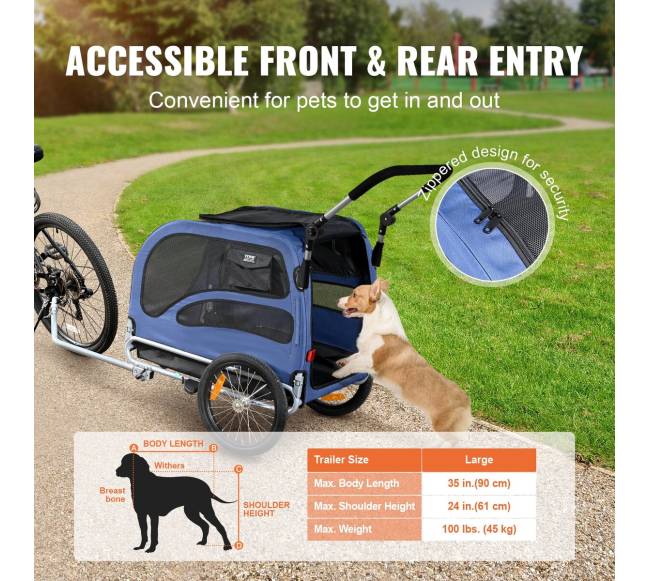 Dviračio priekaba augintiniams iki 45 kg4