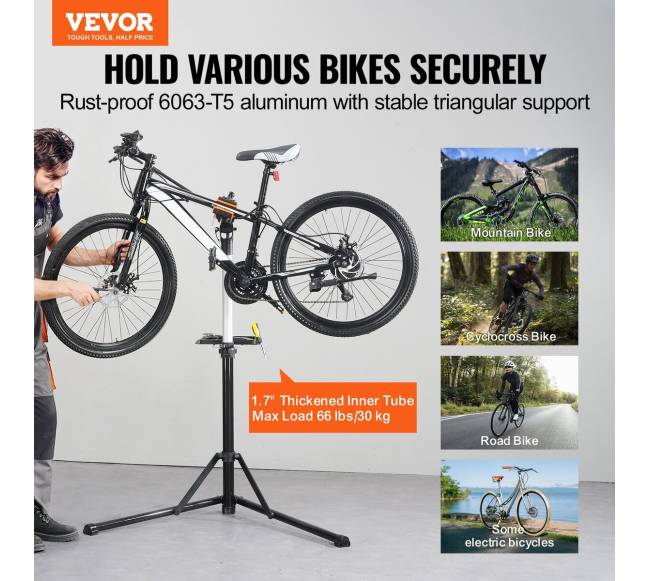 Dviračių remonto stovas su teleskopine ranka1