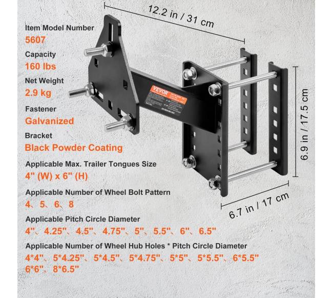 Atsarginio rato laikiklis priekabai6