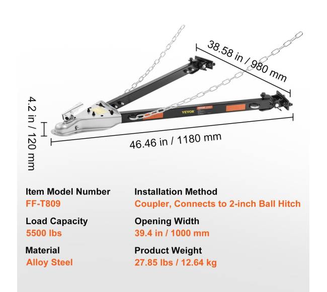 Vilkties strypas, 2495 kg, grandinės, plienas6