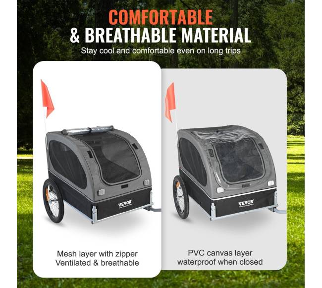 Šuns dviračio priekaba iki 40 kg3