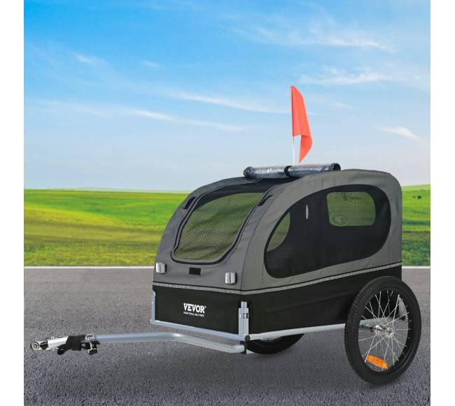 Šuns dviračio priekaba iki 40 kg7