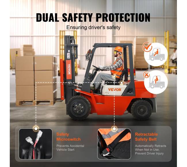 Universalus šakinio krautuvo sėdynė su reguliuojama nugaros atrama3