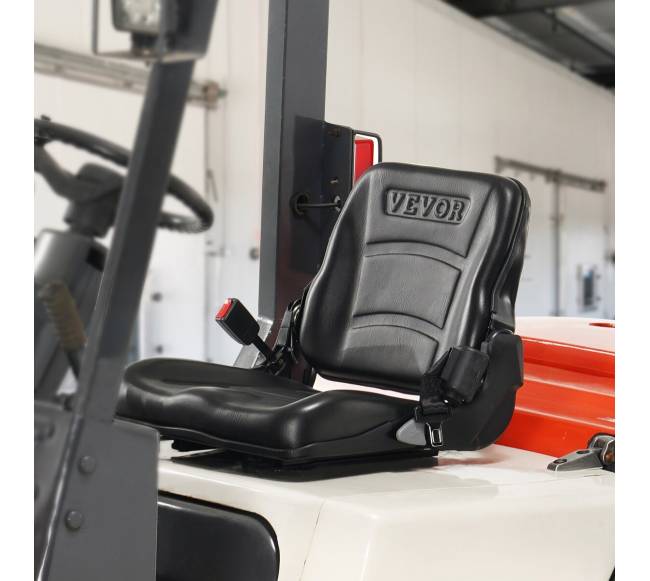 Universalus šakinio krautuvo sėdynė su reguliuojama nugaros atrama7