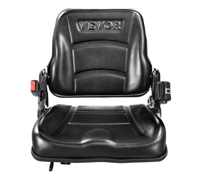 Universalus šakinio krautuvo sėdynė su reguliuojama nugaros atrama8