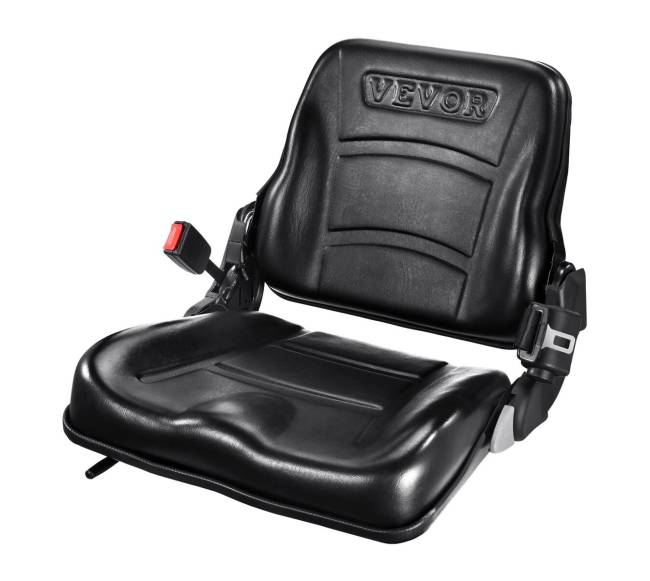 Universalus šakinio krautuvo sėdynė su reguliuojama nugaros atrama9