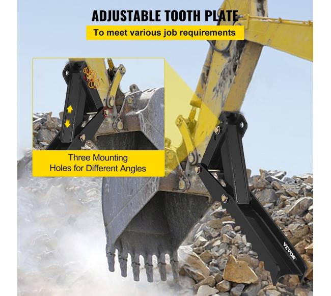 Reguliuojami ekskavatoriaus suspaudimo antgaliai 91 cm5