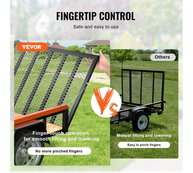 Dviejų pusių priekabos uodegos kėlimo pagalbinė priemonė4