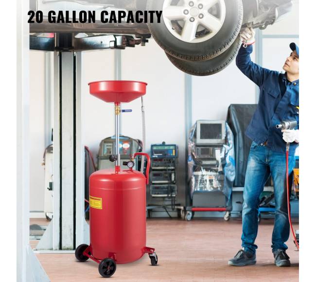 Atliekų alyvos nutekėjimo bakas 80 L su reguliuojamu aukščiu1