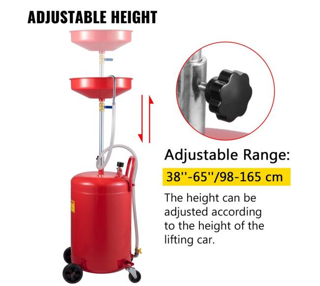 Nešiojamas naudotos alyvos nutekėjimo bakelis 80L2