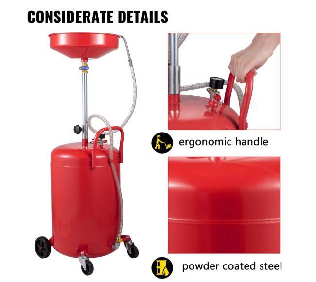 Nešiojamas naudotos alyvos nutekėjimo bakelis 80L6