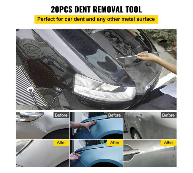 Dažų nepažeidžiantis įlenkimų šalinimo rinkinys1