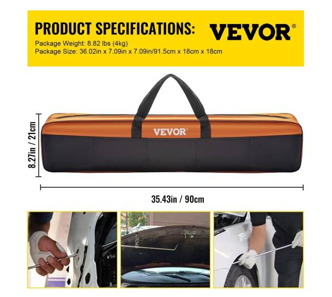 Dažų nepažeidžiantis įlenkimų šalinimo rinkinys6