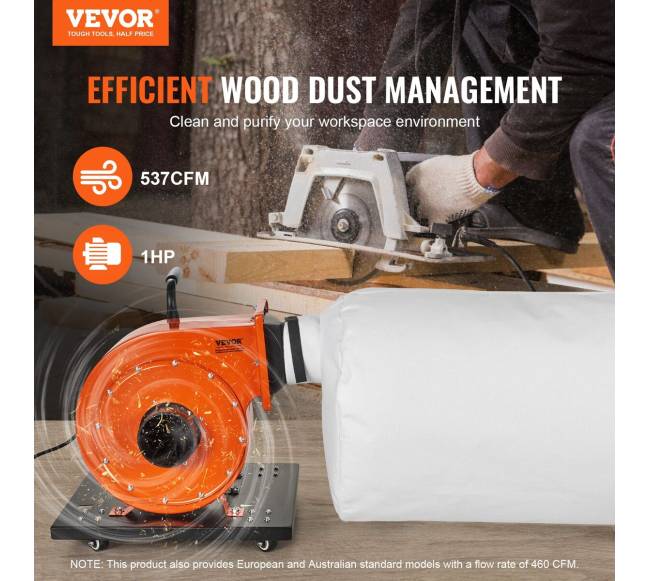 Dulkių surinktuvė 1 AG, 460 CFM oro srautas1