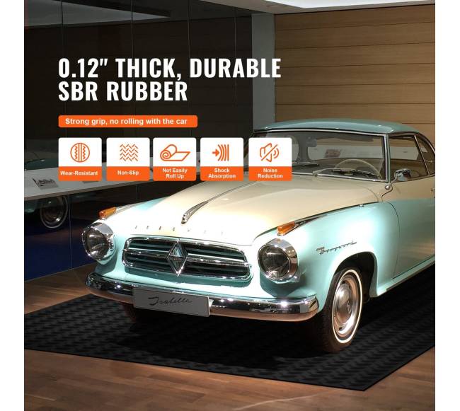 Garažo grindų danga guminė ritinėlis 1,24x2,47m2