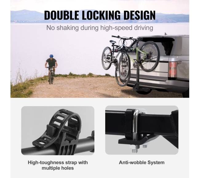 Dviračių laikiklis tvirtinamas prie kablys 2 col.2