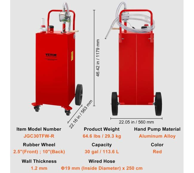 113 litrų kuro talpykla su siurbliu6