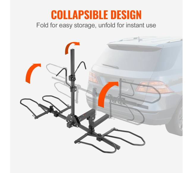 Dviračių laikiklis kabliui, 2 dviračiams, 72 kg4