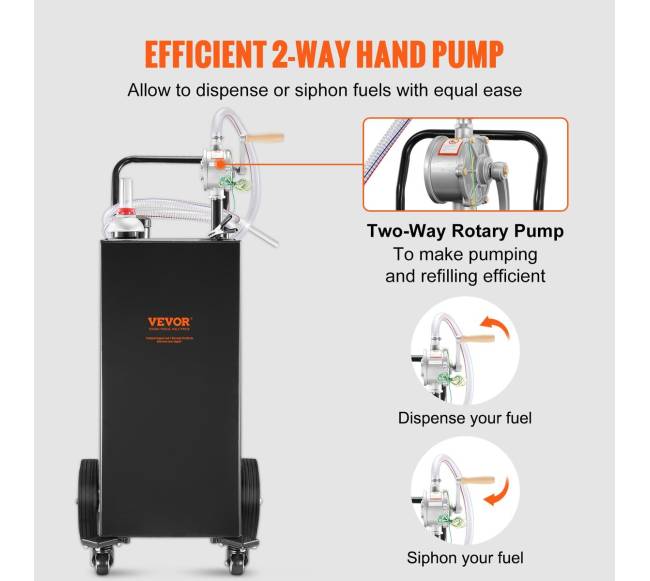 113 litrų kuro vežimėlis su rankiniu siurbliu2