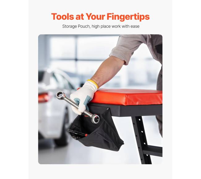 Automobilių ropojimo platforma su reguliuojamu aukščiu5