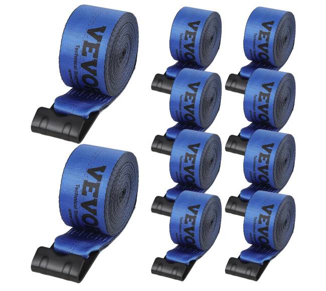 Keltuvų diržai 10,2 cm x 9,1 m, mėlyni (10 vnt.)0