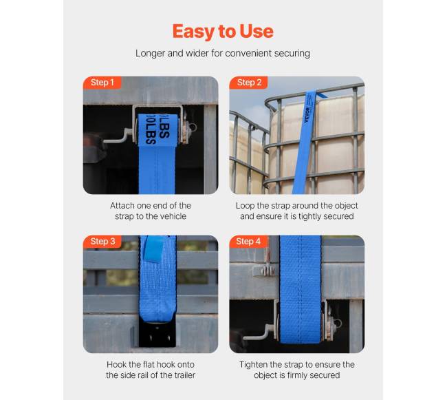 Keltuvų diržai 10,2 cm x 9,1 m, mėlyni (10 vnt.)4