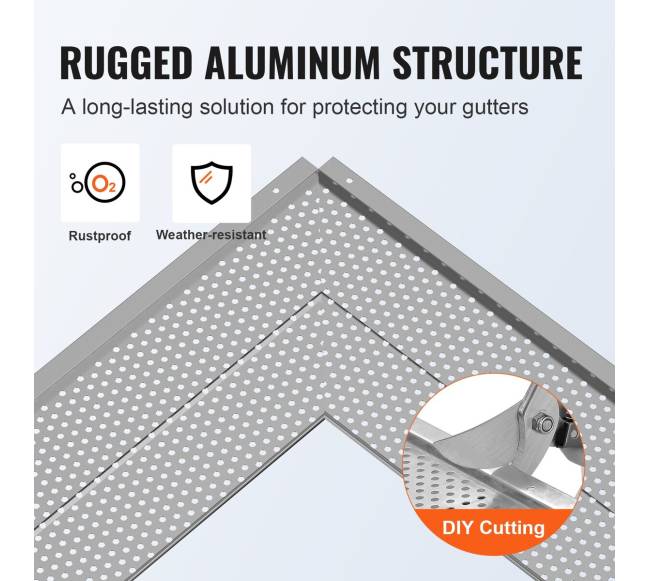 Latakų apsauga iš aliuminio 152mm3