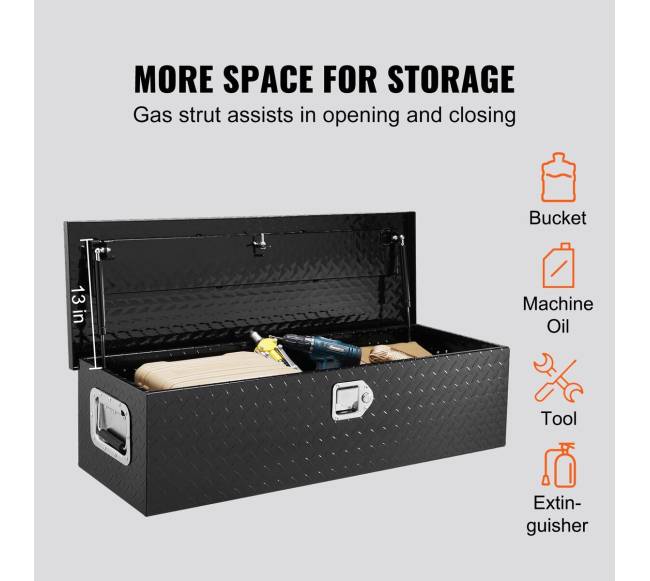 Aliumininė sunkvežimio lovos įrankių dėžė2