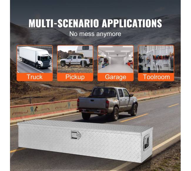 Aliuminė įrankių dėžė sunkvežimio lovai su užraktu5