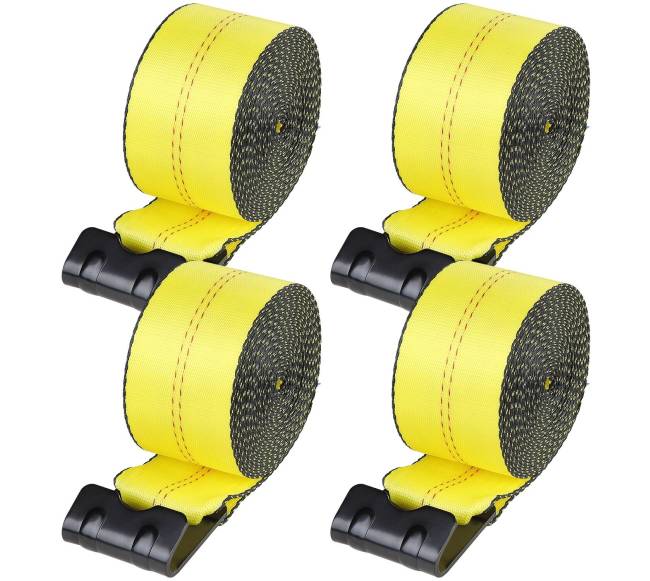 Gervės diržai su plokščia kabliu, 4 vnt.0