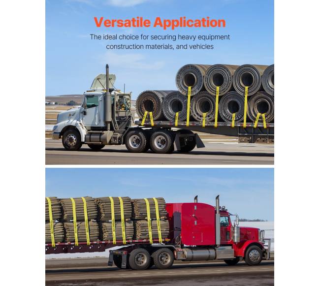 Gervės diržai su plokščia kabliu, 4 vnt.5