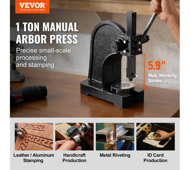 Mechaninis presas 1 tonos spaudimui1