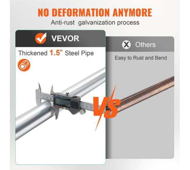 krovinio tvirtinimo strypas reguliuojamas 227–264 cm4