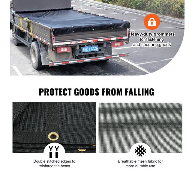 Sunkvežimio tinklinis tentas 2,4 x 5,5 m2