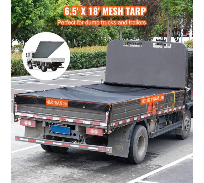 Savivartėms tinklinė tentu 2 x 5.5 m juoda5