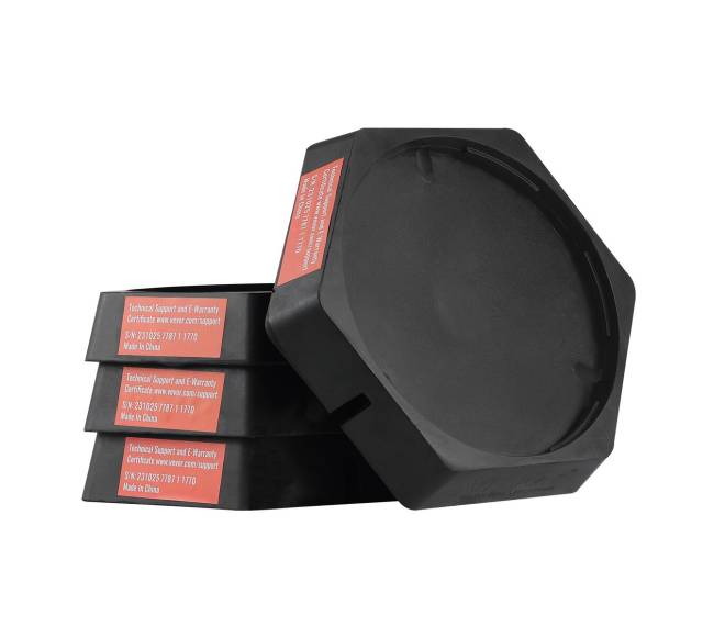 Kemperinės atramos rinkinys (4 dalių), 9 cm guminiai padai0