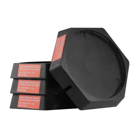 Kemperinės atramos rinkinys (4 dalių), 9 cm guminiai padai0