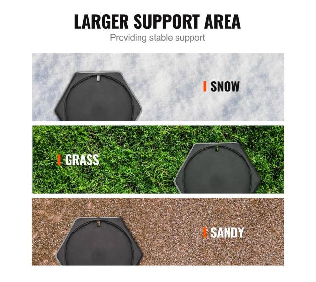 RV lyginimo trinkelės su 23 cm guminėmis kojelėmis, 6 vnt.2